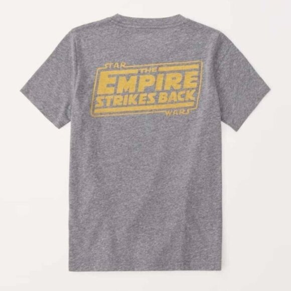 🩷 abercrombie kids - Girls Star Wars Graphic Tee - Grey. Size: 11/12. NIB - Picture 9 of 10